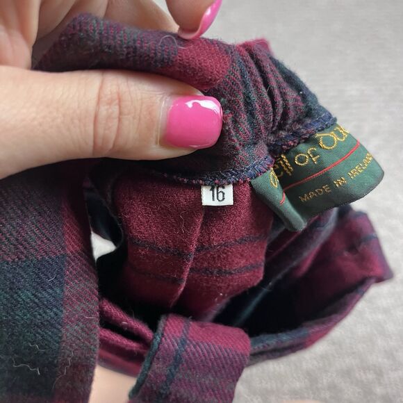 O’Neil Of Dublin Skirt Childrens Kilt Wool Blend Tartan Plaid Red Ages 1 to 2 - Picture 7 of 14